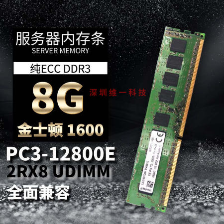 에스티오 King n 8G 2RX8 PC3-12800E UDIMM DDR3 1600 순수 ECC 서버 메모리_이미지