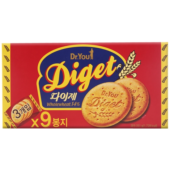 오리온 닥터유 다이제 9개입 351g (1개)