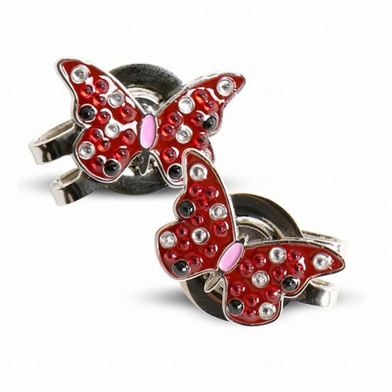 나비 모양 디자인 골프 큐빅 볼마커