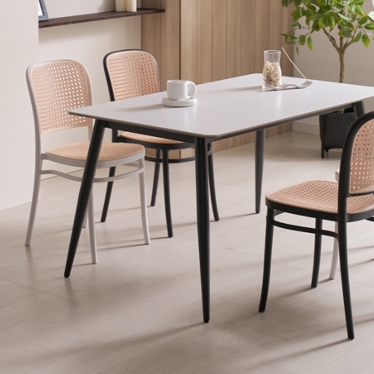 라로퍼니처 윈디 양면 포세린 세라믹 식탁 1400 (의자4개)_이미지