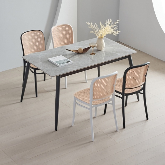 라로퍼니처 윈디 양면 포세린 세라믹 식탁 1400 (의자4개)_이미지