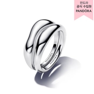 판도라 오가니컬리 쉐입드 스태킹 링_193264C00_이미지