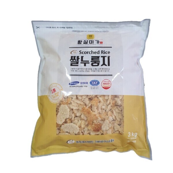 가바라이스영농조합법인 황실미가 쌀 누룽지 3kg (3개)