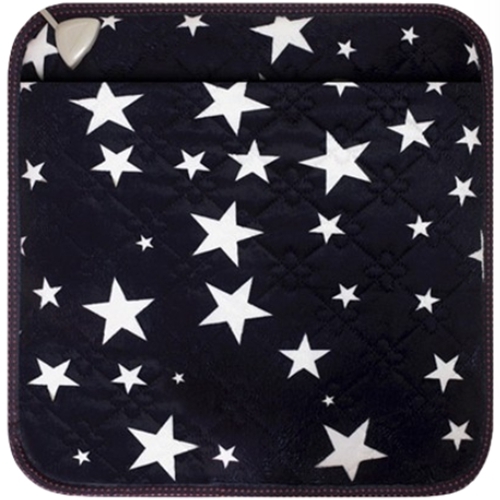 한일전기 극세사 별 네이비 전기발방석