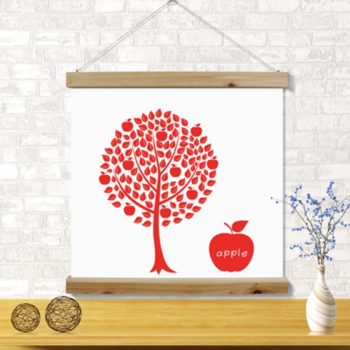 꾸밈  cg221-우드스크롤_60CmX60Cm-과일나무들