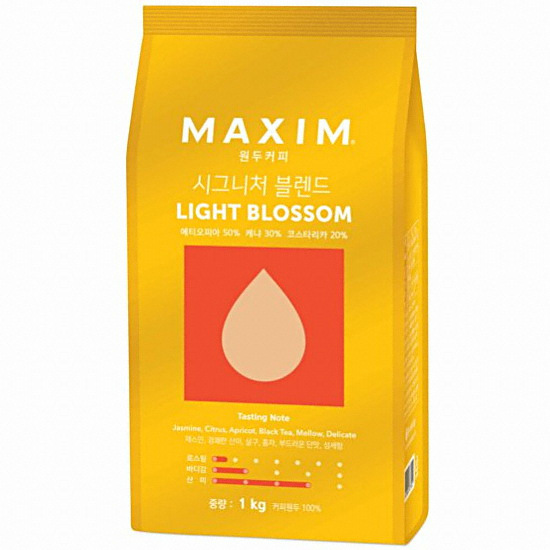 동서식품 맥심 시그니처 블렌드 라이트 블로섬 1kg (7개)_이미지