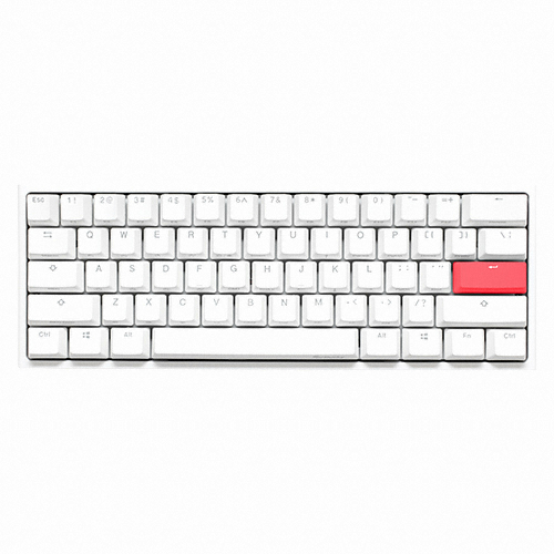 Ducky ONE 2 MINI RGB PURE WHITE PBT 이중사출 영문 (갈축)