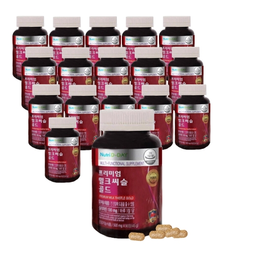 뉴트리디데이 프리미엄 밀크씨슬 골드 500mg 90정 (17개)_이미지