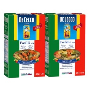 데체코 데 체코 삼색 푸실리 x 3 파팔레 Tricolor Fusilli Farfalle_이미지