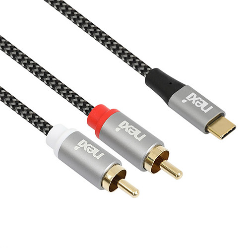 리버네트워크 NEXI NX-UC-2RCA Type C to 2RCA 케이블 (2m)_이미지