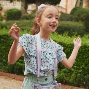 키즈 포레스트 패턴 블라우스 HSM12XB56M_VI