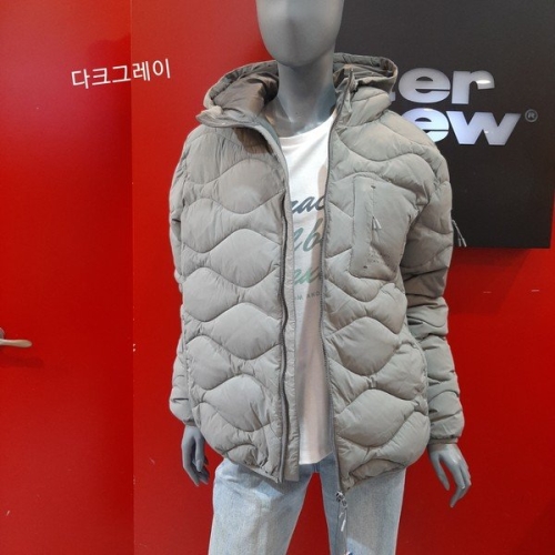 안나인터내셔날 인터크루 가로 호리병 경량 퀼팅 패딩 점퍼 SWITW4UO08ADG