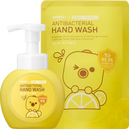 지피클럽 강블리라이프 x라이키패밀리 레몬 항균 핸드워시 300ml+리필 250ml (본품1개+리필2개)