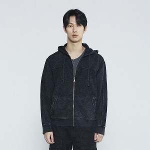 한세엠케이 버커루 남성 빈티지 가먼트다잉 데끼 후드집업 B235TJ010P 325939