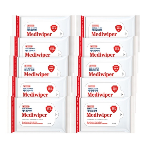 메디와이퍼 물티슈 리필형 20매이미지입니다. 누르면 해당 게시물로 새창이동합니다.