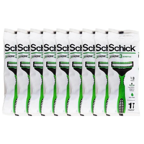 쉬크 리뉴얼 익스트림3 센서티브 일회용 면도기
