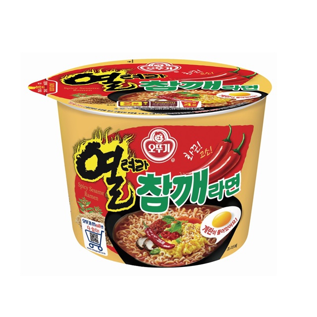 오뚜기 열려라 참깨라면 큰컵 110g (5개)