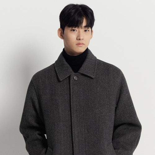 삼성물산 빈폴 남성 헤링본 발마칸 코트 애쉬_BC5X30C224