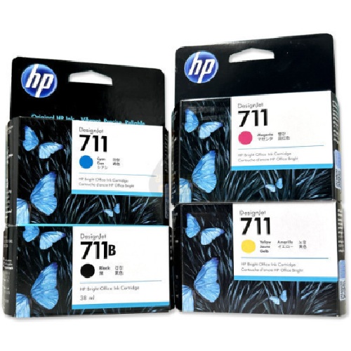 HP 정품 711B/711 (3WX00A, CZ130A, CZ131A, CZ132A) 4색 세트