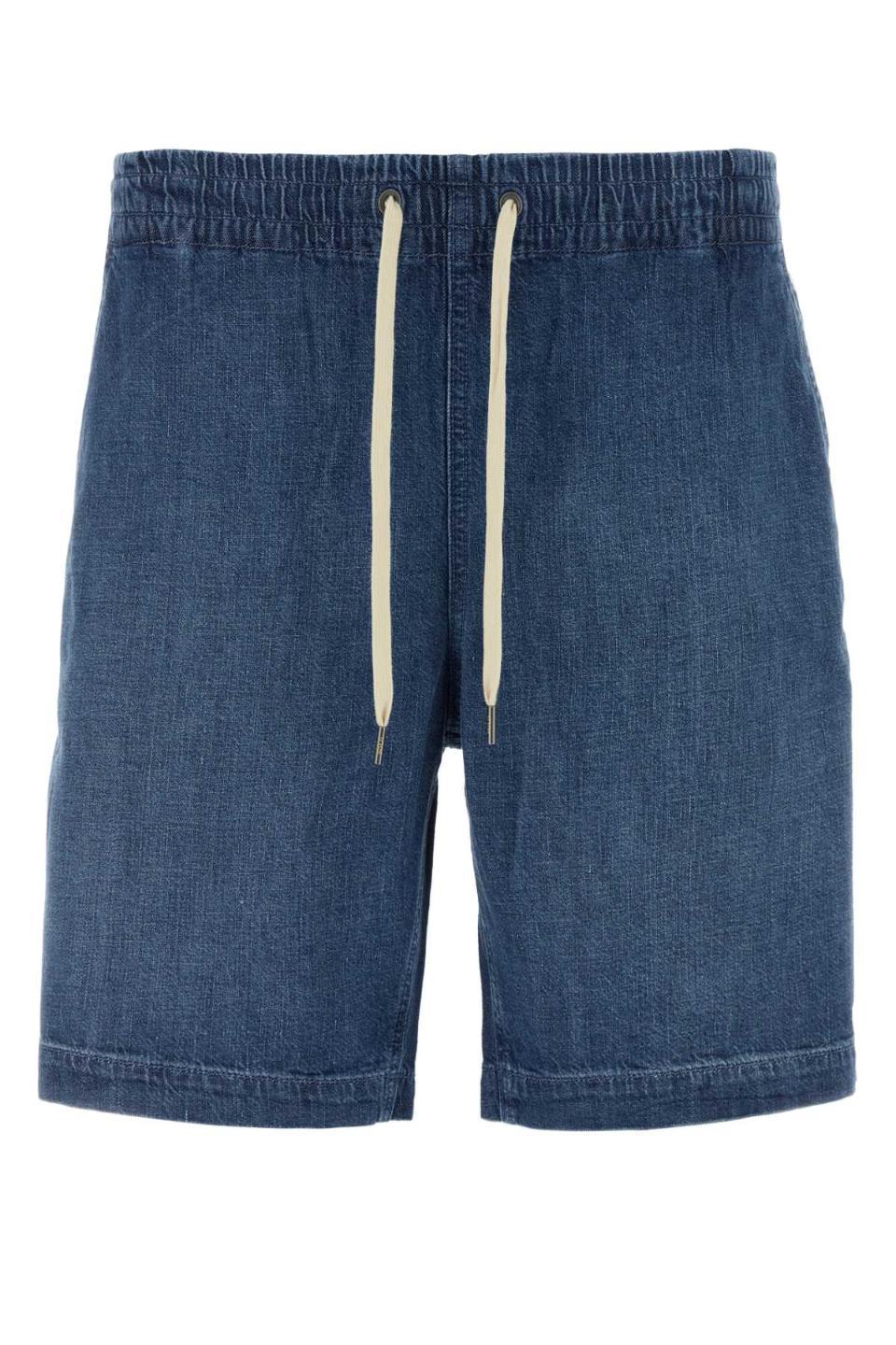 ���ζ����η� Denim bermuda shorts 710P02689 001 BLUE 16JP1