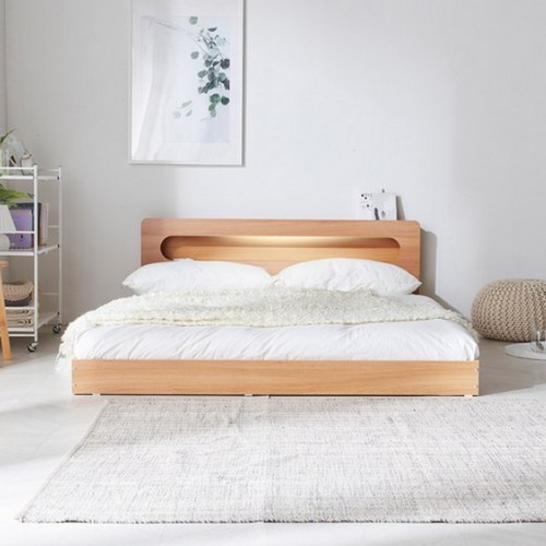 파로마 에밋 저상형 일반형 LED침대 SS (독립스프링)_이미지