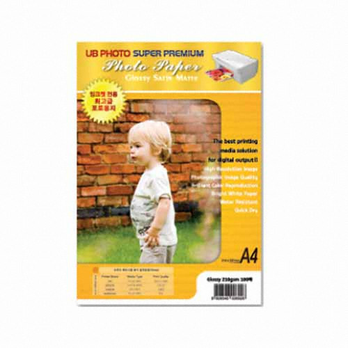 유비지오 UB 광택 컬러레이저 포토용지 A4 200g (100매)_이미지