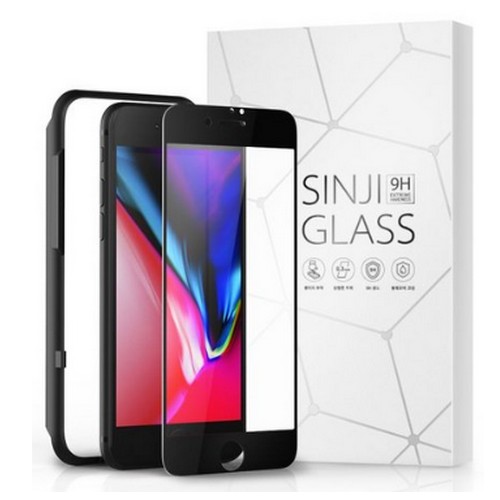 신지모루 아이폰8 3DX 터치 풀커버 강화유리 액정보호필름 (액정 1매)_이미지