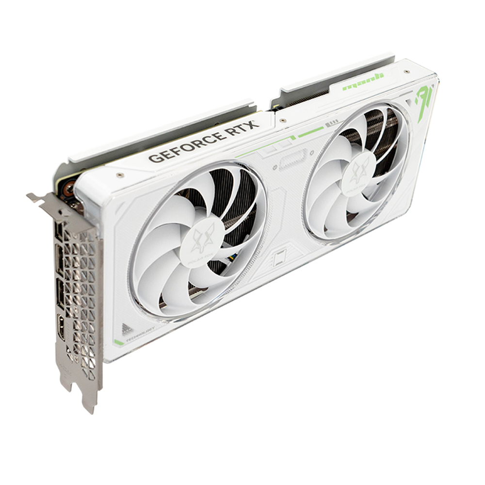 MANLI 지포스 RTX 4060 Polar Fox D6 8GB TWIN FAN White 인텍앤컴퍼니_이미지