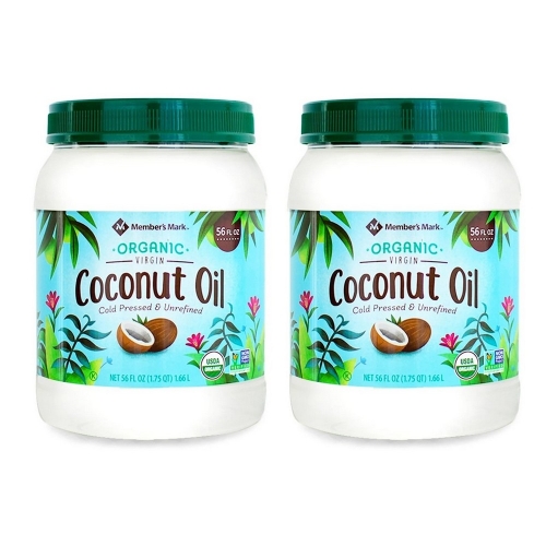멤버스마크 코코넛오일 콜드프레스 비정제 1.66L 2팩