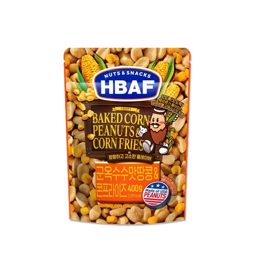 HBAF 군옥수수맛 땅콩 앤 콘프라이즈 120g (3개)_이미지