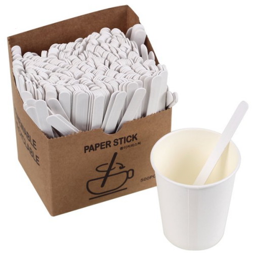 [불명] 종이 커피스틱 13cm (500개)