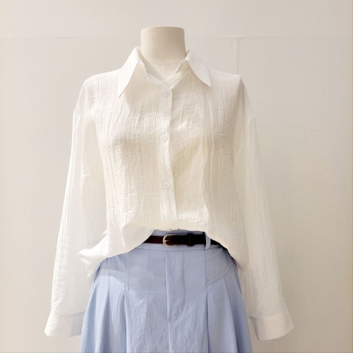 나인스텝 뒷트임끈 블라우스 N25NS5210_이미지