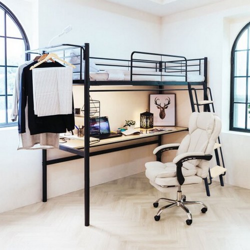 일루일루 코모드i 올인원 책상형 벙커침대 S (12cm볼라텍스폼)_이미지