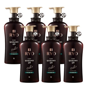 려 진결모 탈모증상케어 샴푸 두피쿨링케어 490ml (6개)_이미지