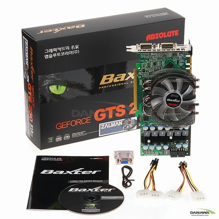 앱코 지포스 GTS250 Baxter O.C HDMI D3 512MB VF2000_이미지