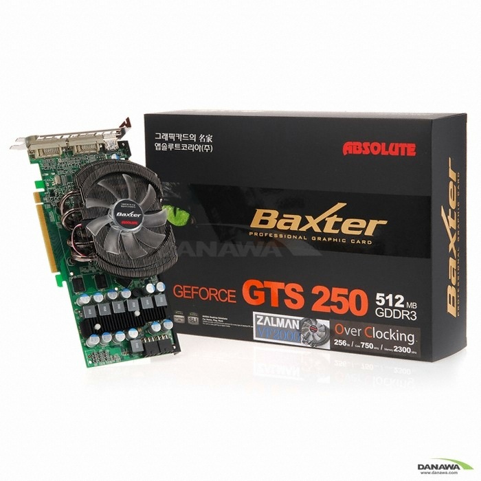 앱코 지포스 GTS250 Baxter O.C HDMI D3 512MB VF2000_이미지