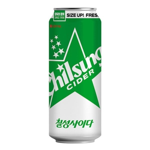 롯데칠성음료 칠성사이다 490ml (12개)_이미지