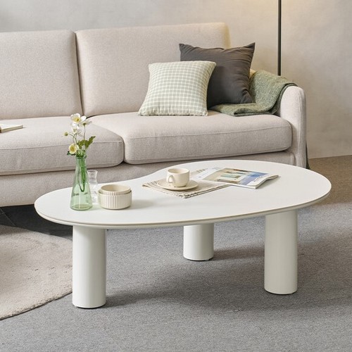 나무뜰 플라빈 세라믹 비정형 거실 소파 테이블_이미지