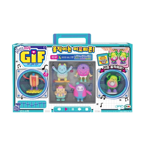 미미월드 움직이는 이모티콘 OH MY GIF 댄스 6팩_이미지
