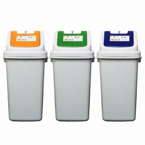 파스텔 사각 휴지통 50L