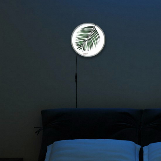 꾸밈 LED 스칸디나비안보테니컬액자 무드등 25cm_이미지