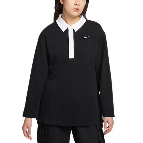 나이키 오버사이즈 긴팔 폴로 IF0358-010 (공식판매처)_이미지