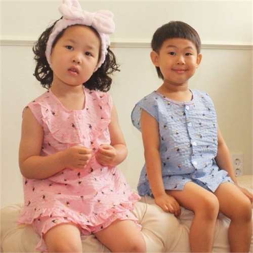 알콩단잠 여아동주니어잠옷투칸밤부여름파자마세트