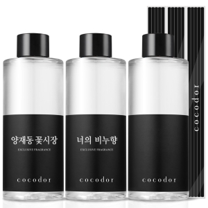 리필액 양재동꽃시장 200ml x 3개 + 리드스틱 5p