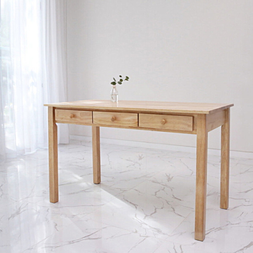 벤트리 베이직 원목 서랍 책상 (1200x600)