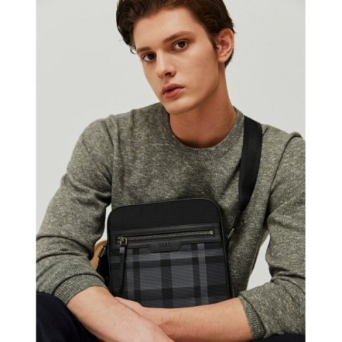 MENS ACCESSORIES 크로스백 블랙 체크패턴 DBBA5EE01BK DBBA5EE01BK 49033
