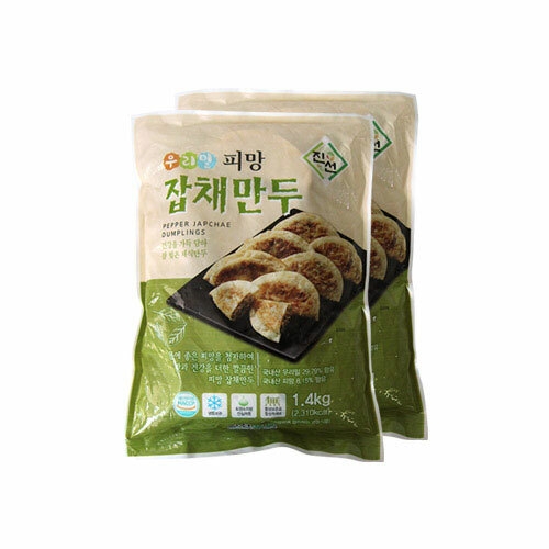 우리밀 우리밀 피망잡채만두 2.8kg/1.4kgx2봉