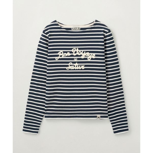 세터 SATUR W 본 보야지 보더 롱 슬리브 네이비 SA251WLS03NVY0 718088_이미지