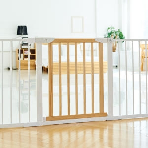 [불명] 루보 네이처 유아 안전문 아기 펜스 원목 울타리 화장실 주방안전문_이미지