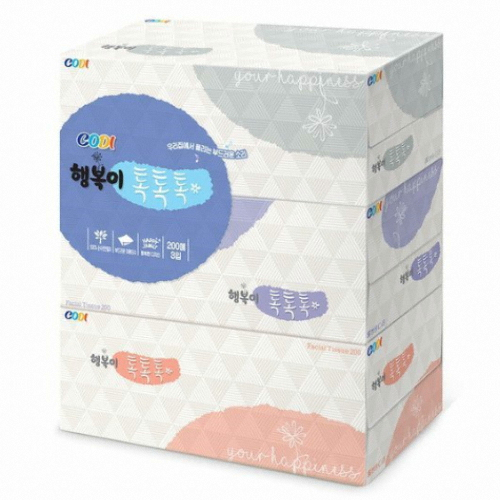 쌍용C&B 코디 ㅤ행복이 톡톡톡 200매 (3개입) *1팩_이미지